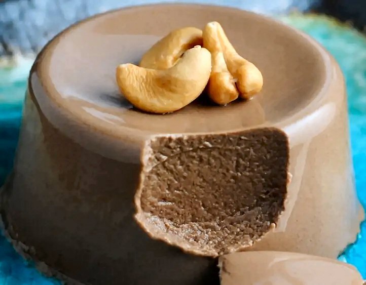 Chocolate Cashew Panna Cotta