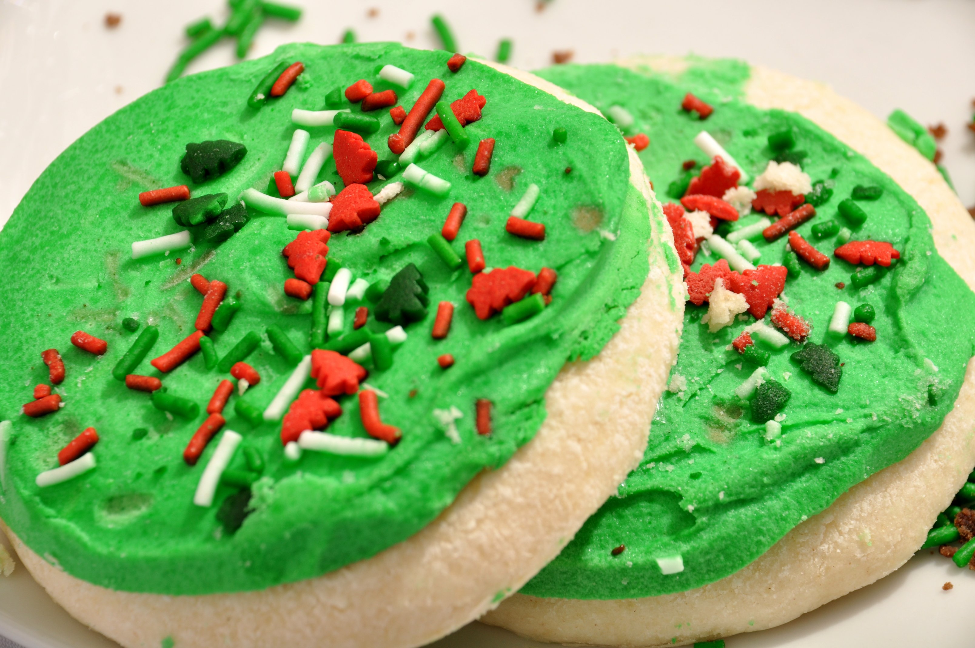 Cotton Candy Frosted Cookies